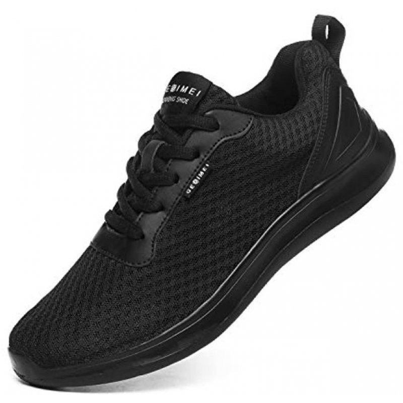 GESIMEI Men's Breathable Mesh Tennis Shoes Comfortable Gym Sneakers Lightweight Athletic Running Shoes All Black(upgrade) GESIMEI Men's Breathable Mesh Tennis Shoes Comfortable Gym Sneakers Lightweight Athletic Running Shoes All Black(upgrade)
